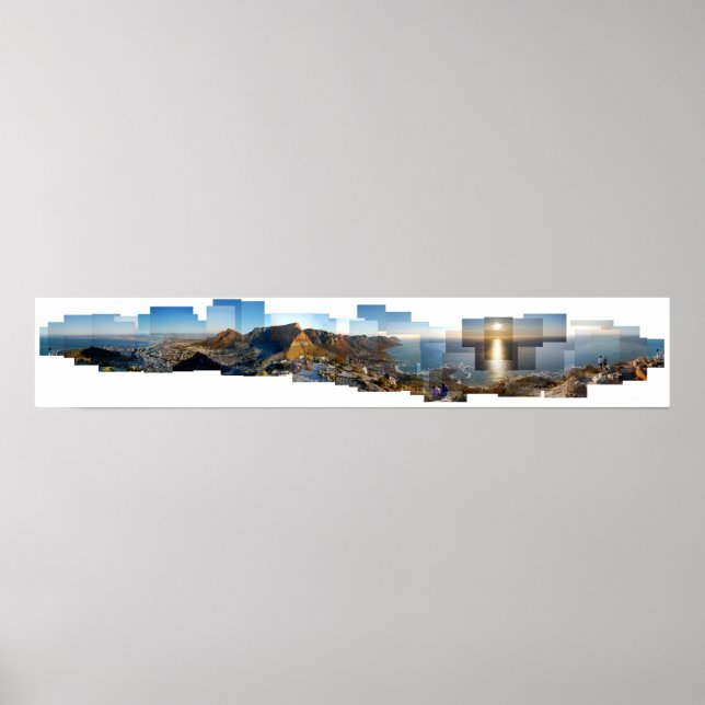 Pôster View from Lion's Head Mountain, Cape Town, SA (Frente)