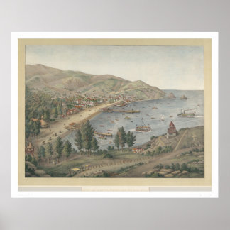 Pôster View of Avalon Harbor, Santa Catalina Island(1211)