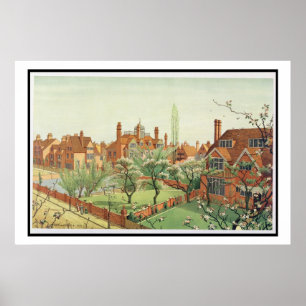Poster View of Bedford Park, 1882 (color litho)