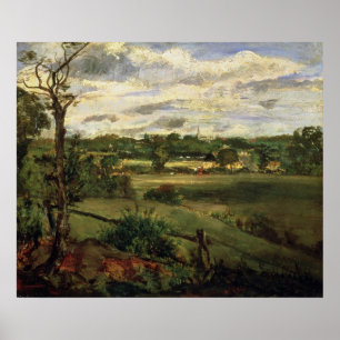 Poster View of Highgate from Hampstead Heath, c.1834