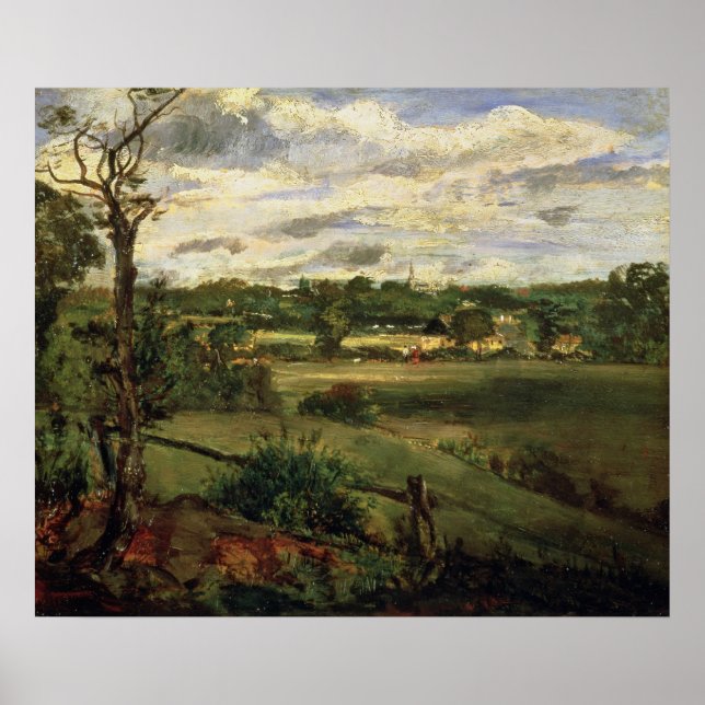 Poster View of Highgate from Hampstead Heath, c.1834 (Frente)