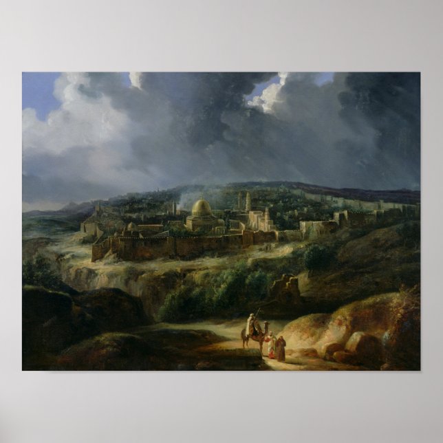 Pôster View of Jerusalem from the Valley of Jehoshaphat (Frente)
