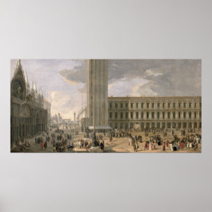 Pôster View of Piazza San Marco, Venice, c.1726