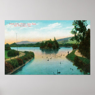 Poster View of Stowe Lake at Golden Gate Park