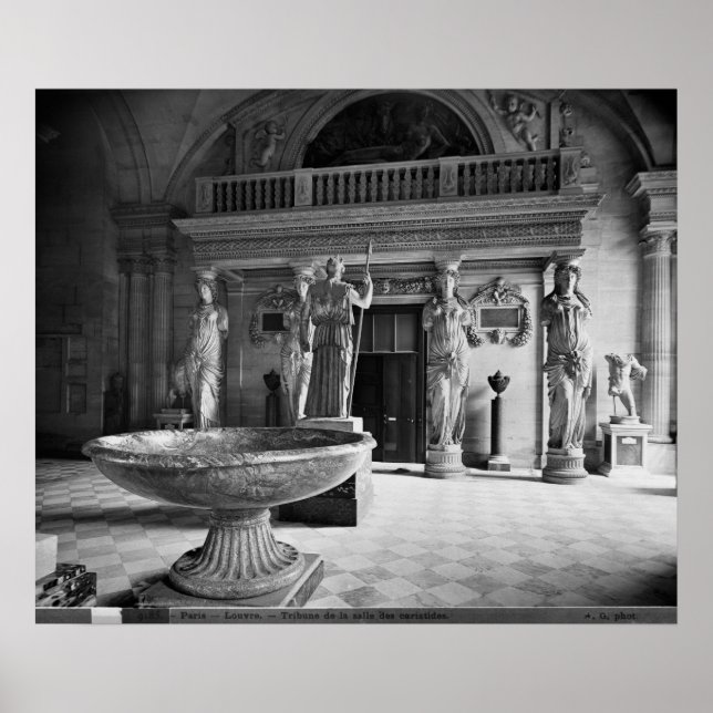 Poster View of the Caryatids Tribune (Frente)