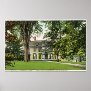 Poster View of the Elm Knoll, Longfellow Resided Here