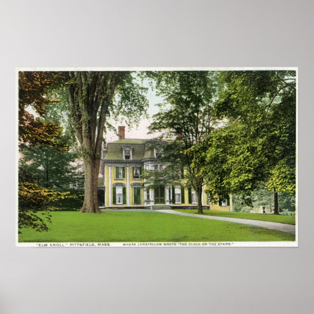 Poster View of the Elm Knoll, Longfellow Resided Here (Frente)