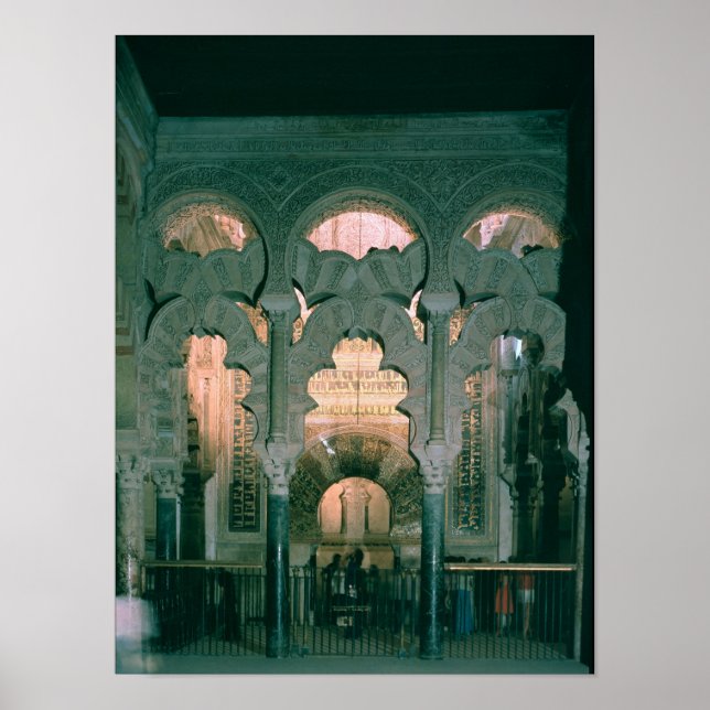 Poster View of the maqsura and mihrab (Frente)