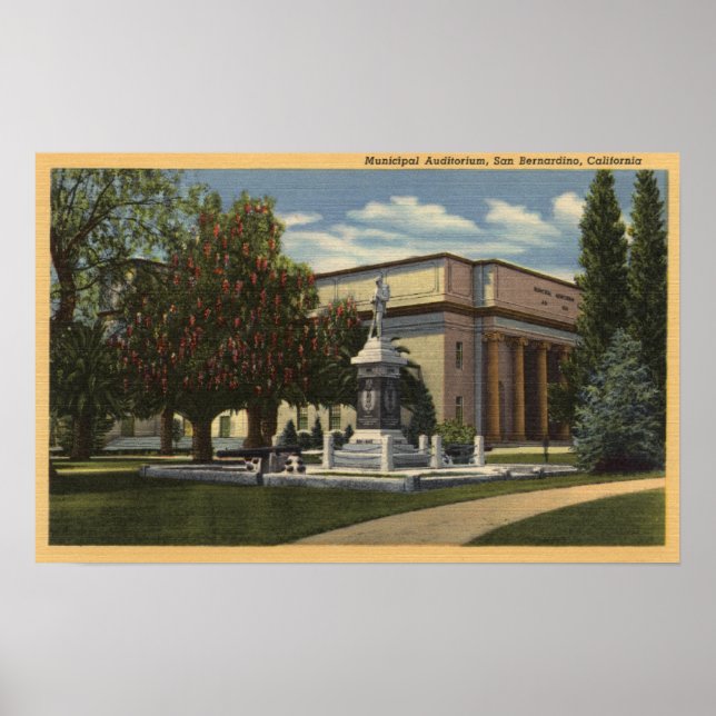 Pôster View of the Municipal Auditorium (Frente)