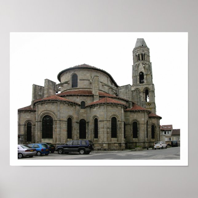 Poster View of the spire of the church (photo) (Frente)
