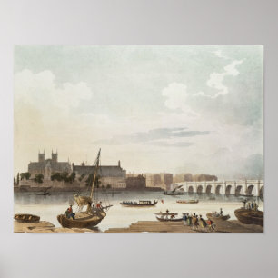 Pôster View of Westminster and the Bridge