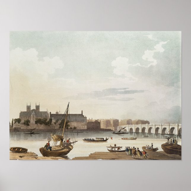 Pôster View of Westminster and the Bridge (Frente)