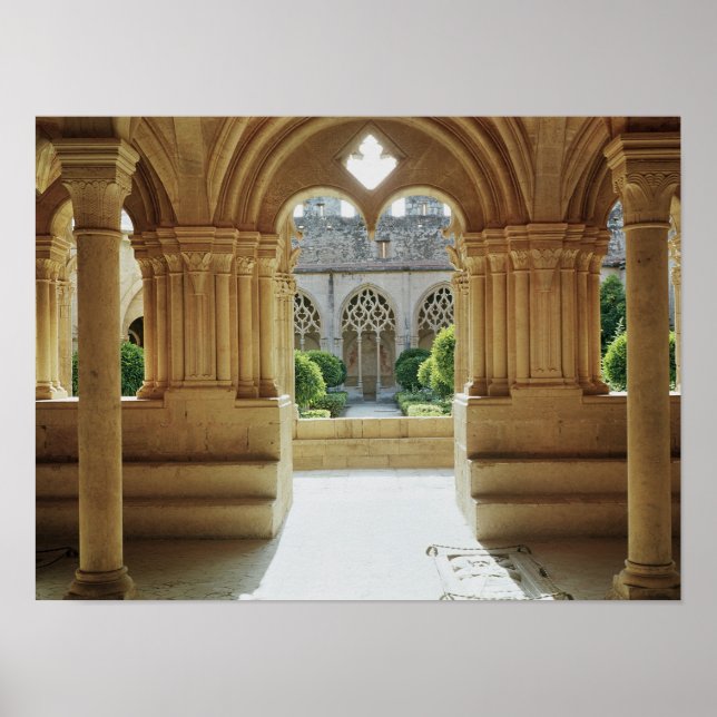 Poster View towards the cloister from the Chapter (Frente)