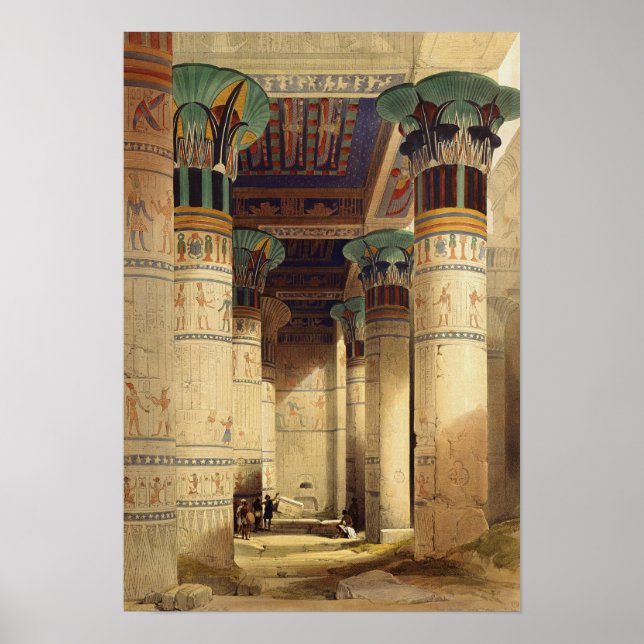 Poster View under the Grand Portico, Philae (Frente)