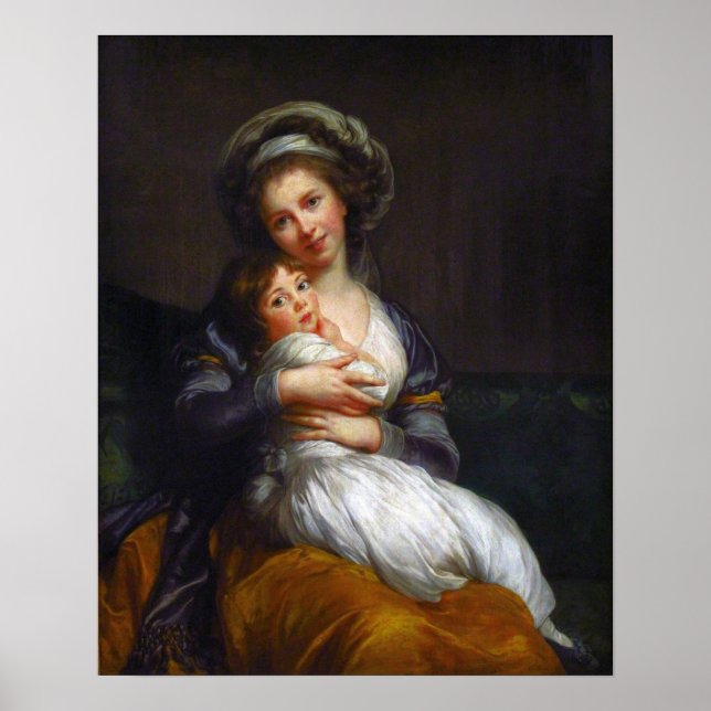 Poster Vigée Le Brun - Artista E Sua Filha (Frente)