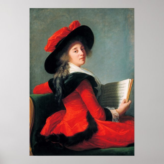 Poster Vigée Le Brun - Baronesa Crussol (Frente)