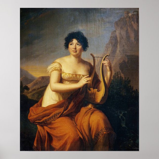 Poster Vigée Le Brun - Madame De Stael Em Corinne (Frente)