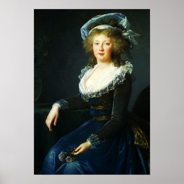 Poster Vigée Le Brun - Maria Teresa Di Borbone Nápoles (Frente)