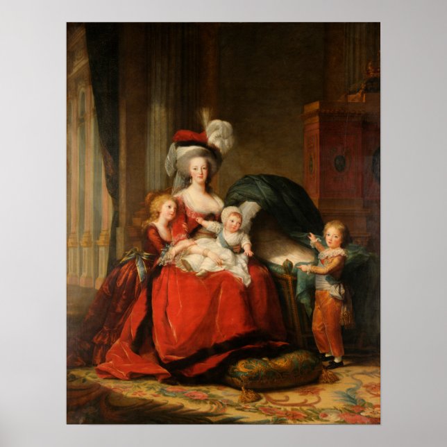 Poster Vigée Le Brun - Marie-Antoinette E Seus Filhos (Frente)