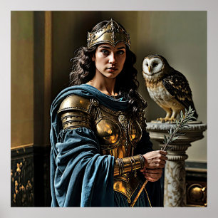 Poster Vigília Silenciosa de Minerva - Deusa Romana
