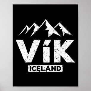 Poster Vik Islandês Pride Black Sand Beaches Gla