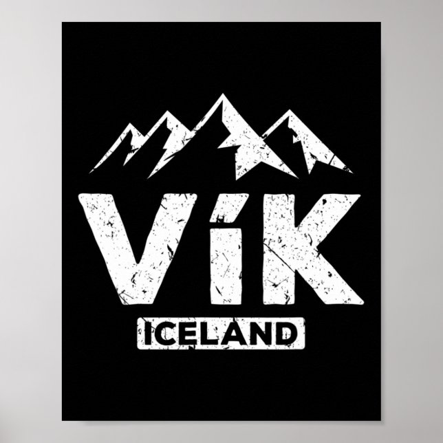 Poster Vik Islandês Pride Black Sand Beaches Gla (Frente)