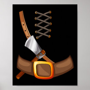 Poster Viking Costume Halloween Trick Ou Tratando Inspire