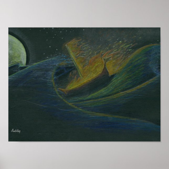 poster "Viking Funeral" (Frente)