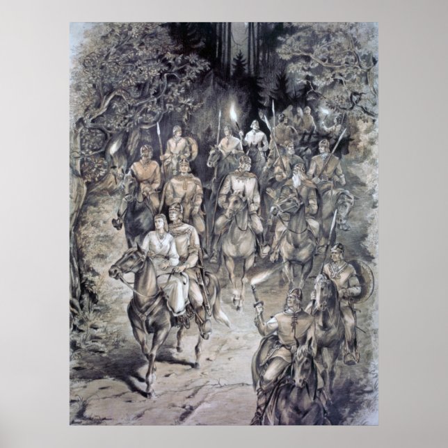 Poster Viking Night Journey (Viking Night Journey) Da Est (Frente)