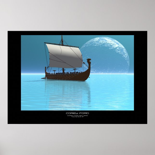 POSTER VIKING SHIP 2 PRINT (Frente)