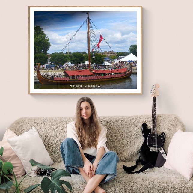 Poster Viking Ship Port of Green Bay, Wisconsin (Criador carregado)