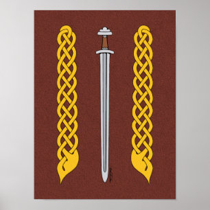 Pôster Viking Sword and Plaitwork