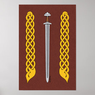 Pôster Viking Sword and Plaitwork