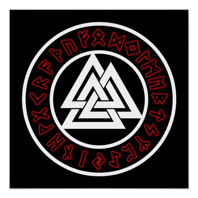 Pôster Viking White Triscalion (Frente)