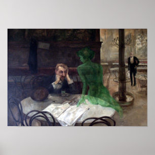 Poster Viktor Oliva o bebedor do absinto