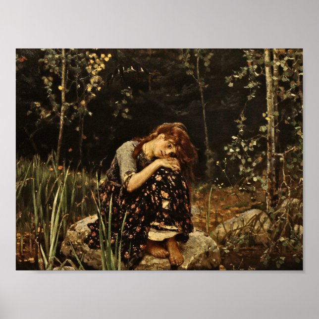 Poster Viktor Vasnetsov - Alyonushka (Frente)