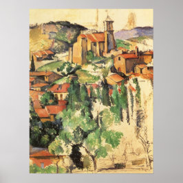 Pôster Vila de Gardanne por Paul Cezanne, Arte Antiga