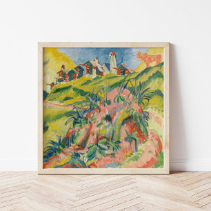 Poster Vila de Montanha Ernst Ludwig Kirchner