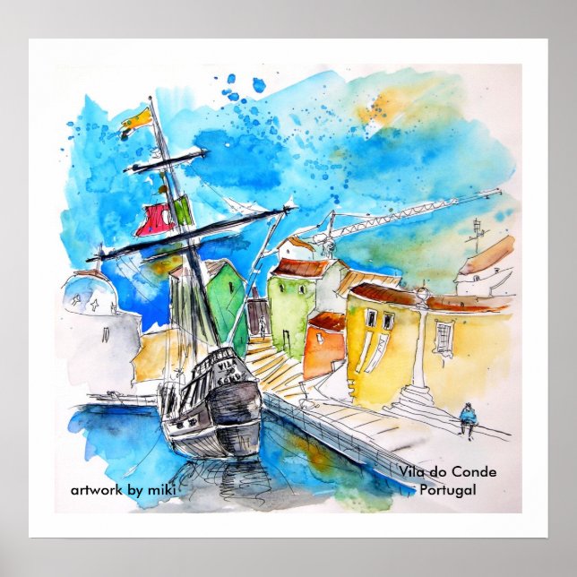 Poster "Vila do Conde 01" (Frente)