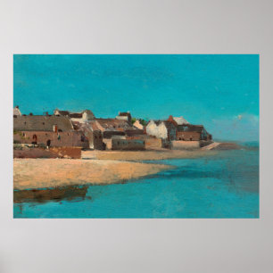 Poster Vila do Mar na Bretanha por Odilon Redon