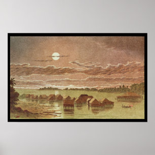 Pôster Vila em Basilan, Filipinas