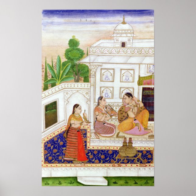 Pôster Vilaval Ragini: Mulher em seu banheiro (Frente)