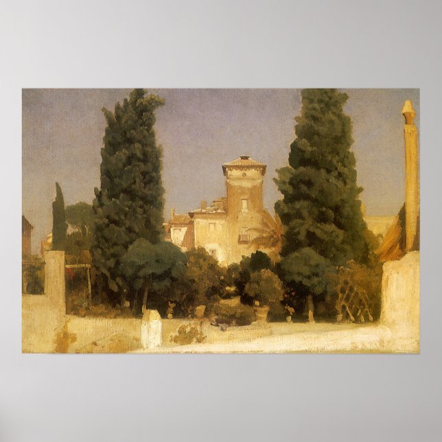 Poster Villa Malta, Roma por Lord Frederic Leighton (Frente)