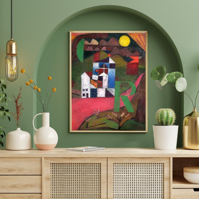 Poster Villa R de Paul Klee, Abstrato Art (Criador carregado)