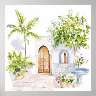 Poster Village Watercolor Boho