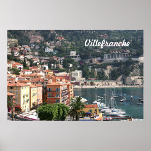 Poster Villefranche, Provence