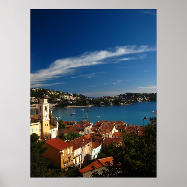 Poster Villefranche-sur-Mer, França (Frente)