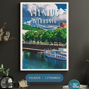Poster Vilnius, la perle de la Lituânia