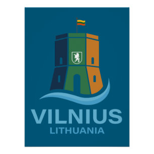 Pôster Vílnius Lituânia