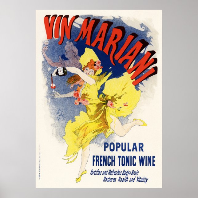 Poster Vin Mariani, Jules Chéret (Frente)